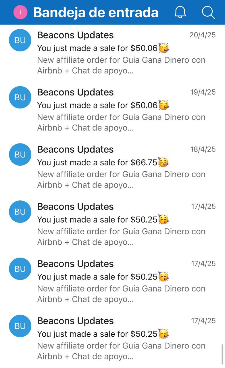 Notificación de venta 5